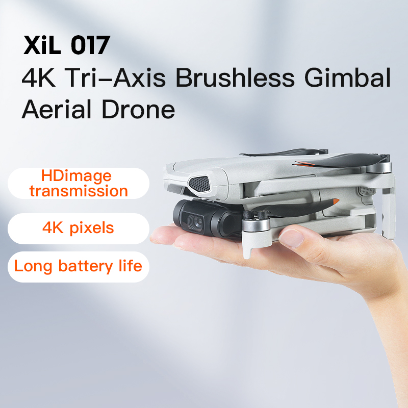 Drone Camera With Gimbal - Profesyonel 017S Drone 4KHD Kamera Gece